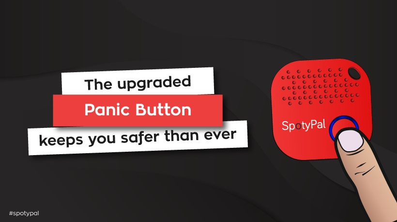 Key Finder Phone Finder Panic Button SpotyPal-Upgrade Your Life-Item Finder Replaceable Battery-Red Separation Alert 